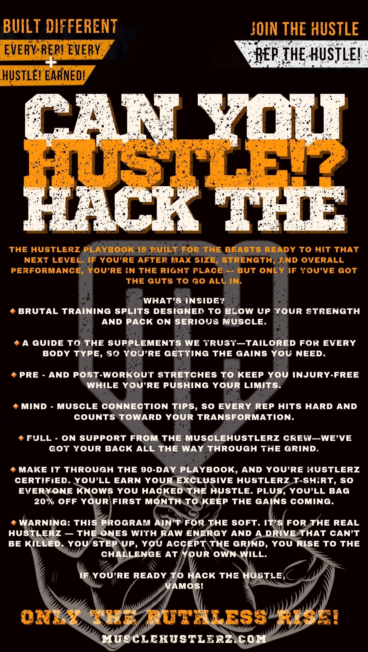 Hustlerz PlayBook - Only The Ruthless Rise! - BAG IT NOW.